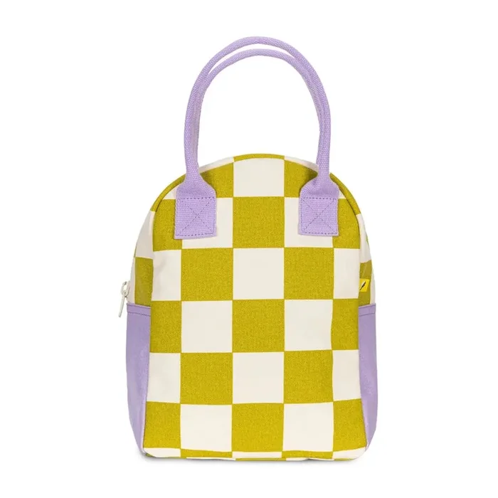 Zipper Lunch Bag – Checks Pear