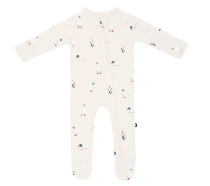 Zippered Footie | Duck