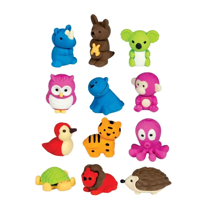 Zoo Life Eraser Display – 288 Per Display
