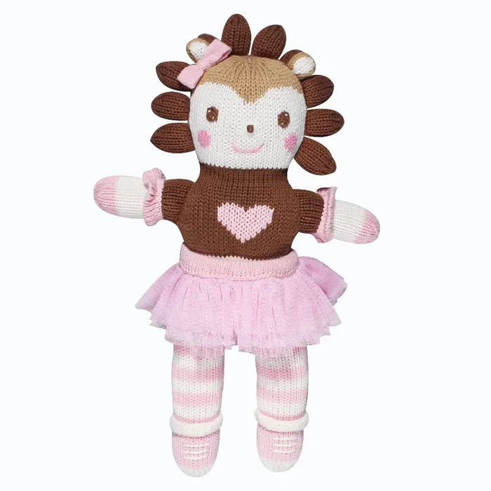 ZUBELS “HAYLEY HEDGEHOG” HANDCRAFTED 12″ KNIT TOYi